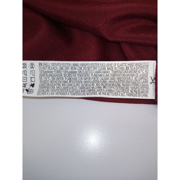 Forever 21 Junior's Burgundy/Red Floral Babydoll Dress Size Small - Picture 6 of 6